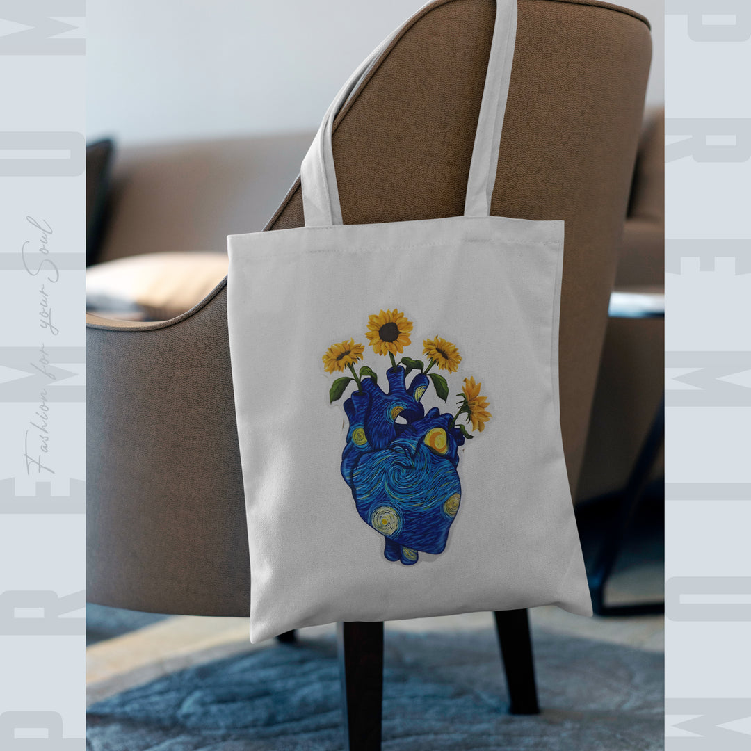 The Starry Night Heart Edition Tote Bag