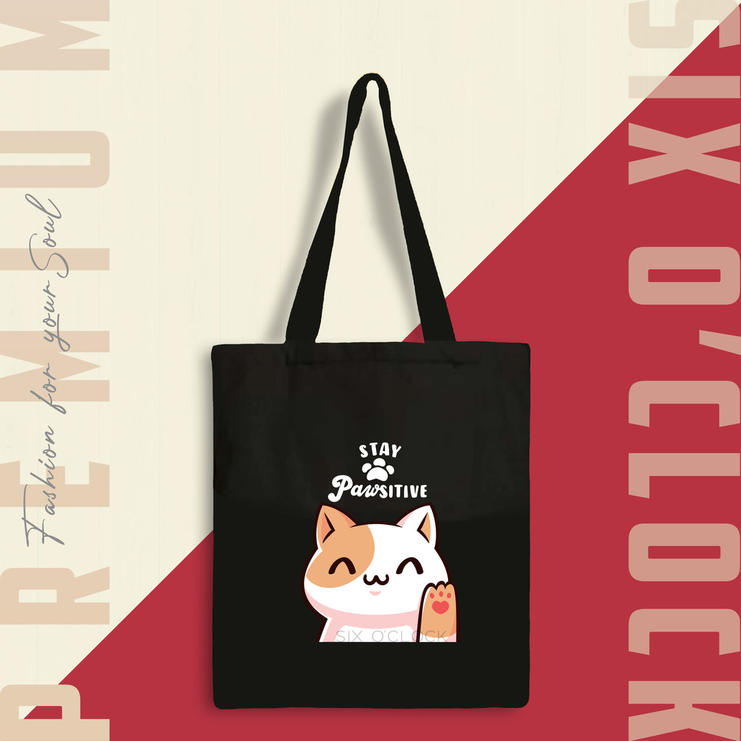 Stay Pawsitive Edition Tote Bag
