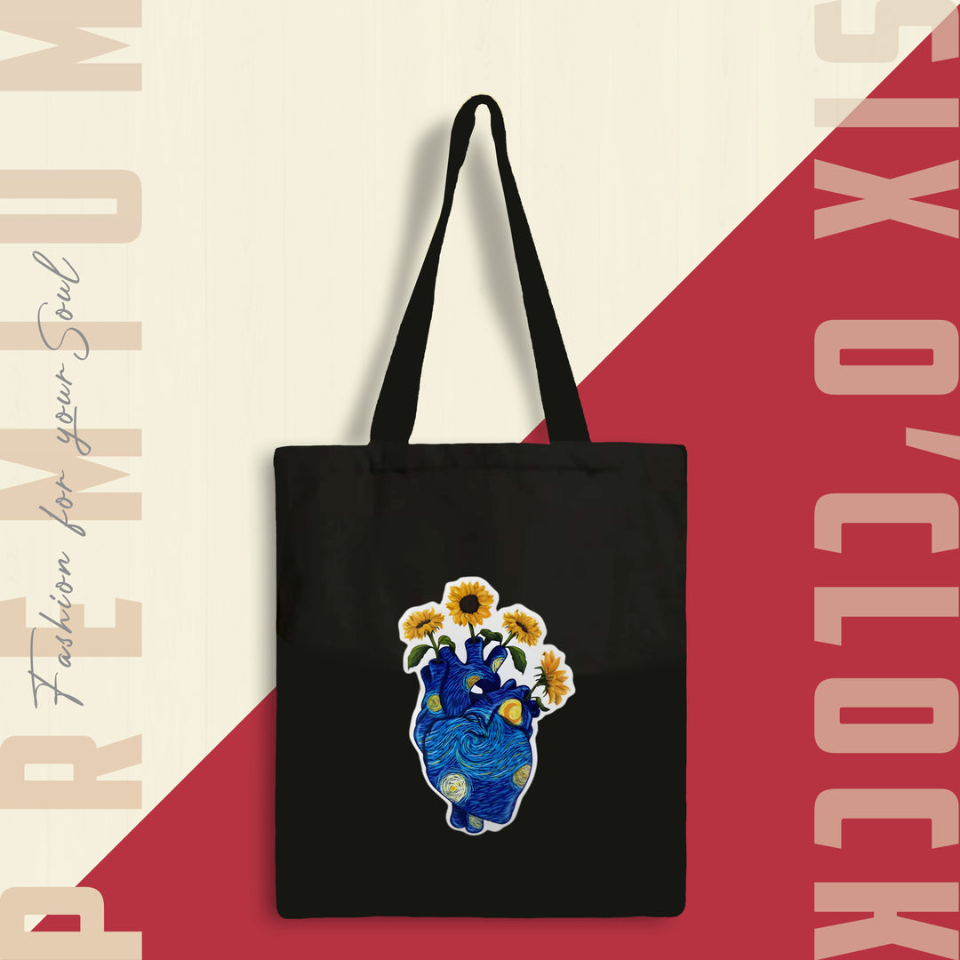 The Starry Night Heart Edition Tote Bag