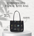 Signature Embroidered Floral Tote Bag