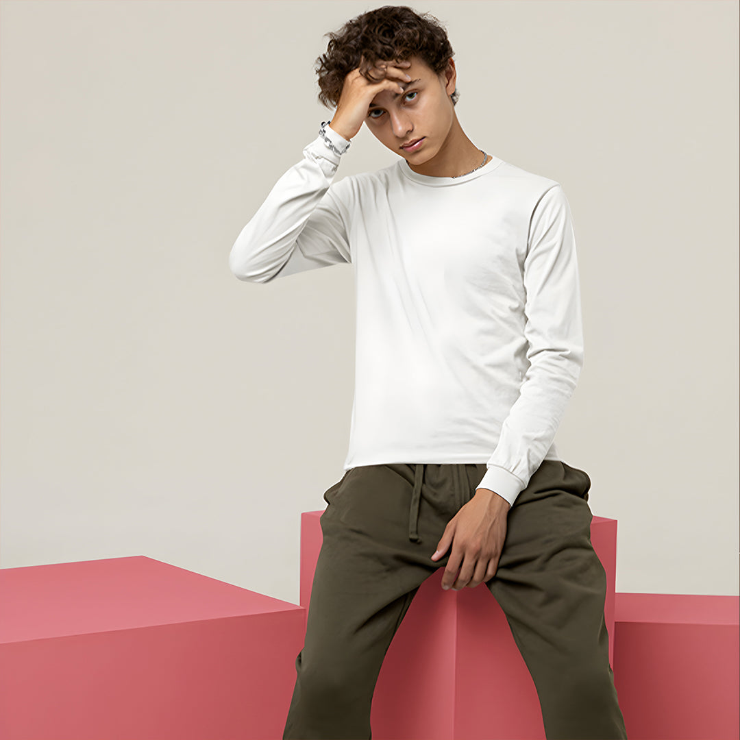 Full Sleeve White T-Shirt